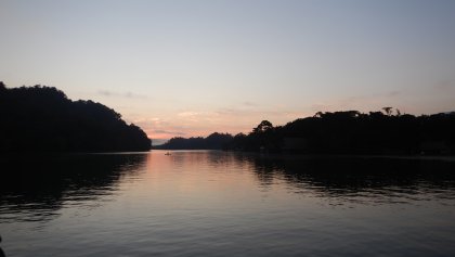 Kloof bij Livingston in de ochtend