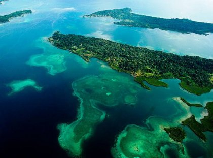 De ondieptes zijn goed te zien.