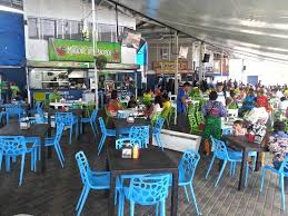 restaurants om de markt heen