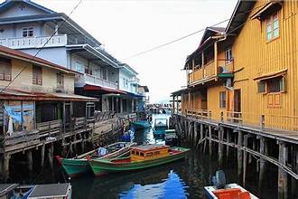 Tarempa, binnen in de stad